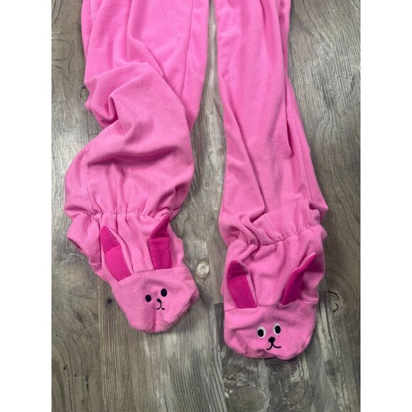 A Christmas Story P. Jammy One Piece Pink Bunny Suit Costume Mens L/XL Full Zip - Picture 7 of 12